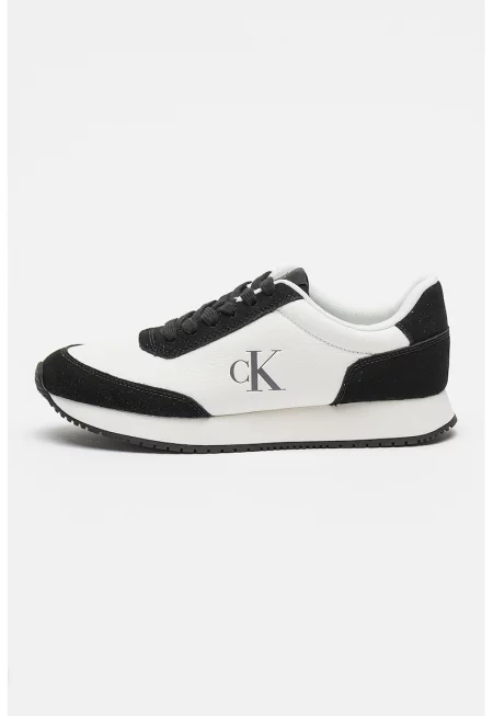 Спортни обувки от кожа и велур Runner Lace Up Low Mix