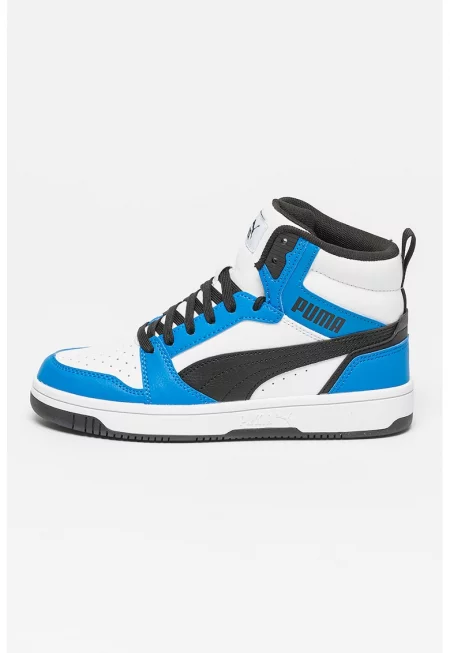 Спортни обувки Rebound V6 от еко кожа - Бял/Черен/Кралско Синьо