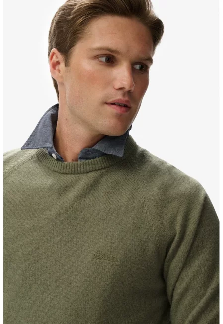 SUPERDRY - Стандартен пуловер с вълна с ръкави реглан