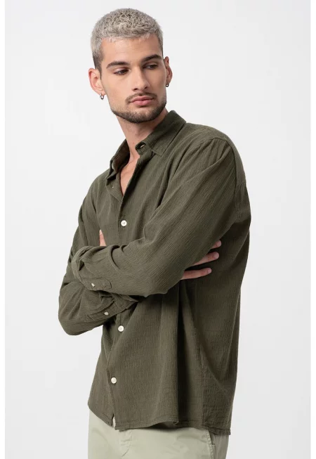 Свободна риза с лен