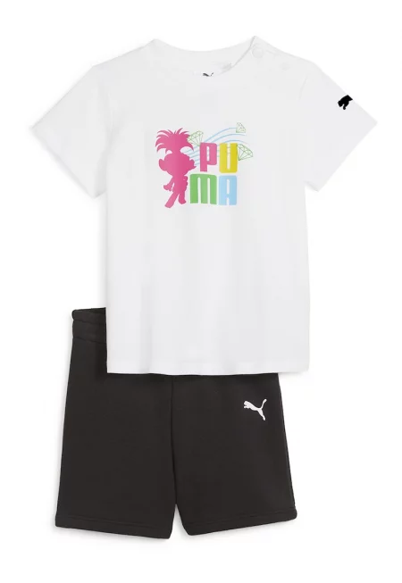 Тениска с принт и къс панталон - 2 части