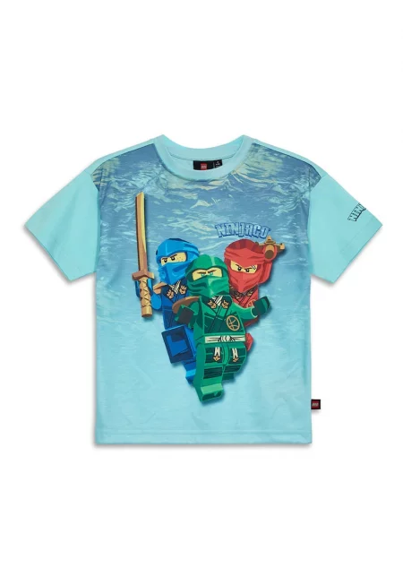 Тениска  за момчета - 12011456 - Органичен памук - Синя