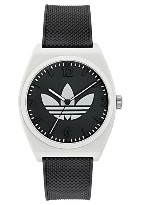 Унисекс часовник  Project Two - кварцов - бял - черен