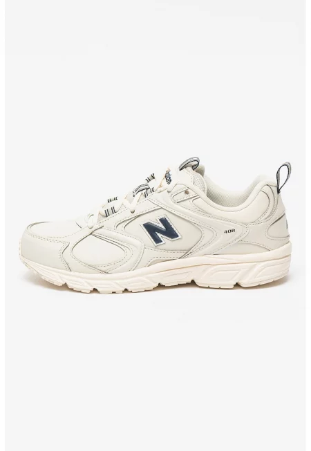 Унисекс спортни обувки 408 с мрежа - Слонова кост/Тъмносин