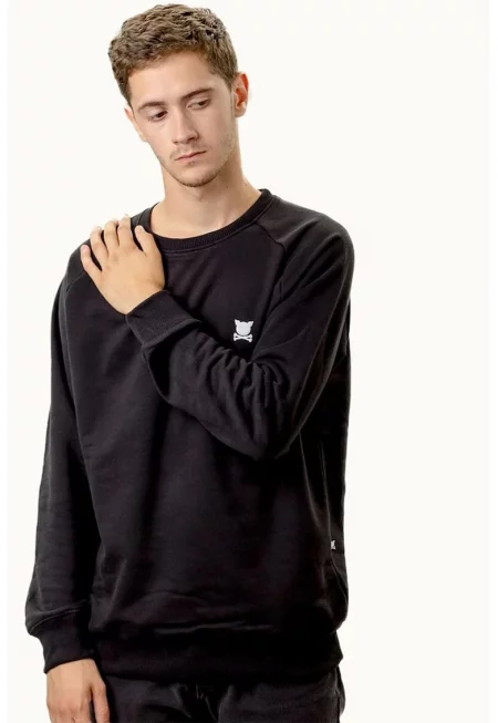 Унисекс суитшърт с реглан ръкави с лого