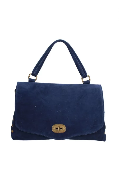 Велурена чанта за рамо Zelia Elite