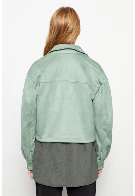 Яке с паднали ръкави с пришити джобове