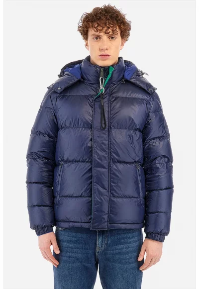 Зимно яке с пухена вата и качулка