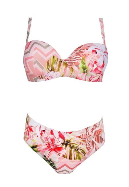 Бански от две части - CB255V2 -  Прашно розово