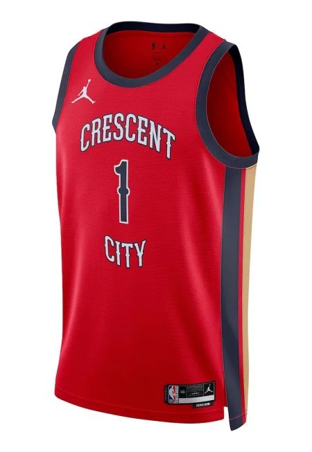 Баскетболна тениска с лого - Червен/Бял/Тъмносин