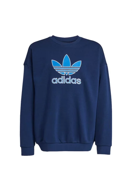 Блузон с принт лого и паднали ръкави