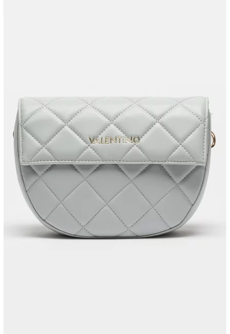 Чанта Bigs от еко кожа с презрамка с лого - Ледено синьо