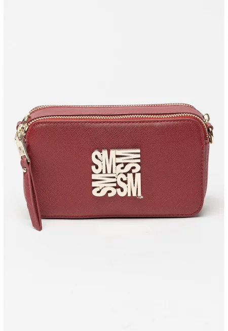 Чанта през рамо Risa от кожа Сафиано - Бордо