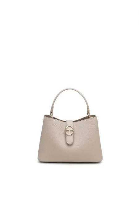 Чанта Valora от еко кожа с отделяща се презрамка - Бежов