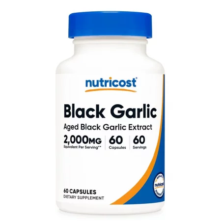 Черен чесън – За нормален холестерол и сърдечно здраве, 80 mg, 60 капсули