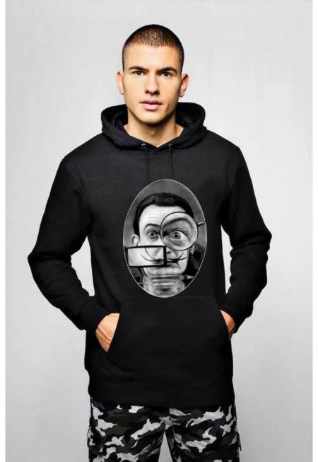 Черна мъжка качулка - Dali - The Watcher