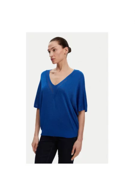 Дамска блуза  241-MCHRIS - вискоза/полиестер - син