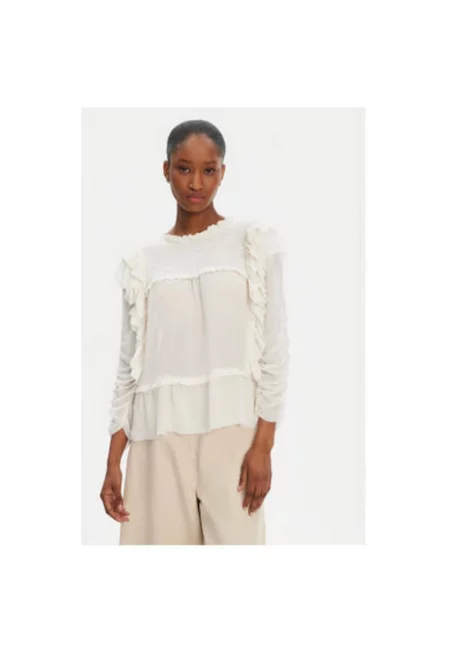 Дамска блуза  252100225231 - Вискоза - Бежов