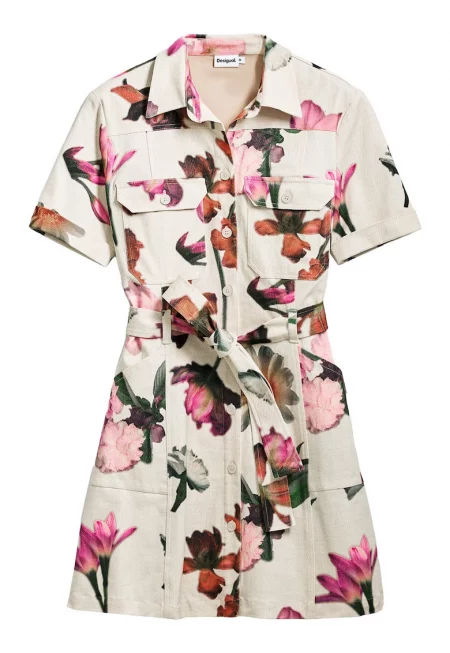 Дамска риза  25SWVW13 - Памук - Екрю - Екрю