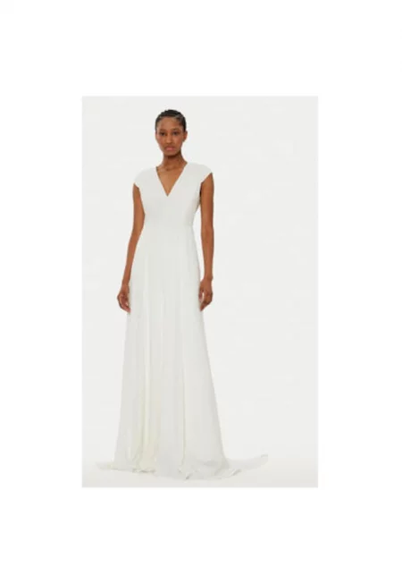 Дамска рокля - Айви дъб - 305031501 - Ацетат/Вискоза - Бял