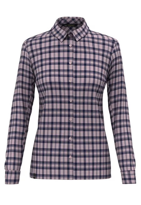 Дамска трекинг риза  Fanes Flannel 5 Polarlite - Розово/Тъмносин