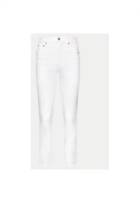 Дамски дънки -  304144769 - Памук/Полиестер - Бели