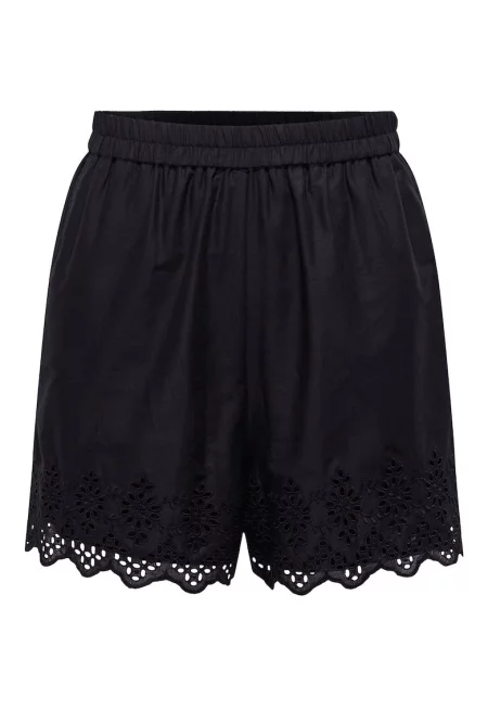 Дамски къси панталони  15313167 - Органичен памук/Памук - Черен - Черен