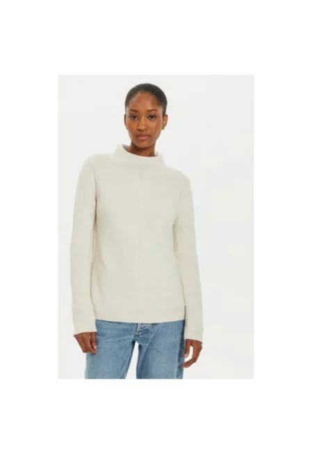 Дамски пуловер -  304525506 - Памук - Бежов