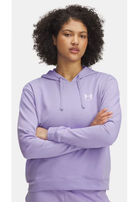 Дамски суичър Under Armour UA Rival Terry Hoodie-PPL Лилав