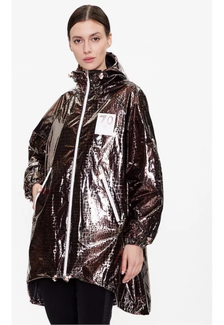 Дамско яке -  Emporio Armani - Полиуретан - Кафяв