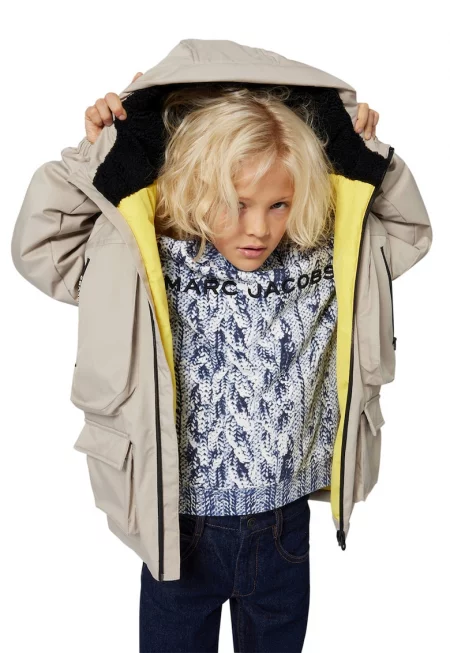 Дънки с навити маншети - Тъмносин