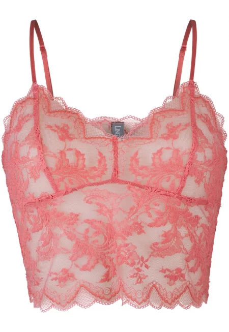 Дантелено бюстие - Оранжев