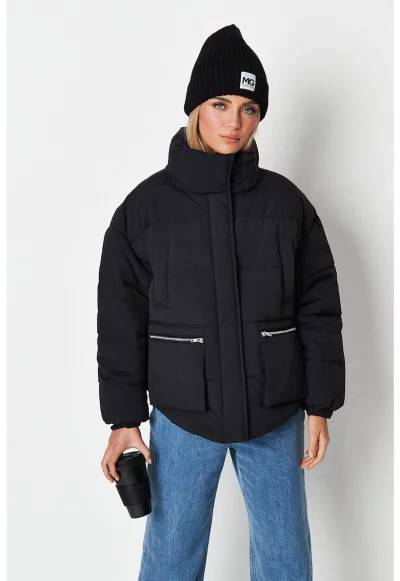 Капитонирано зимно яке с права яка