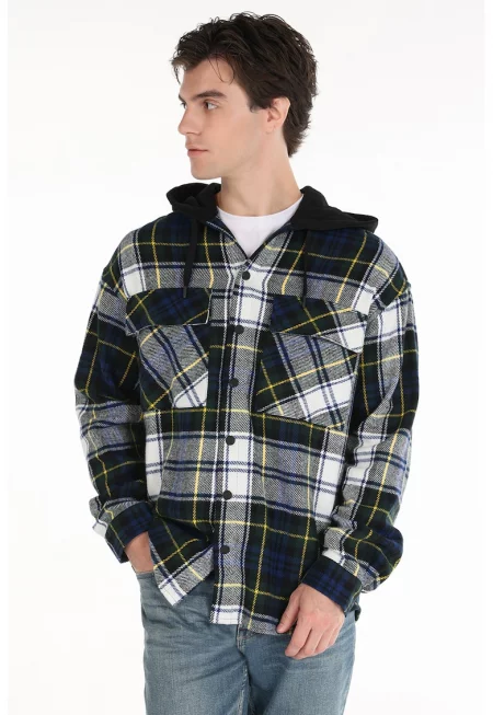 Карирано яке тип риза с качулка