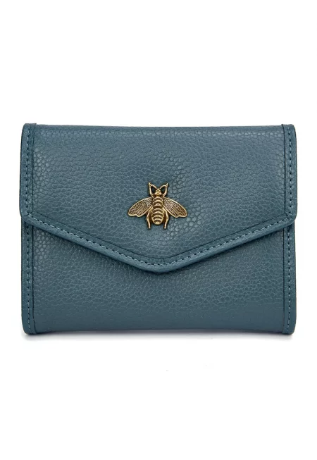 Кожен портфейл Ami с апликация - Персийско зелено