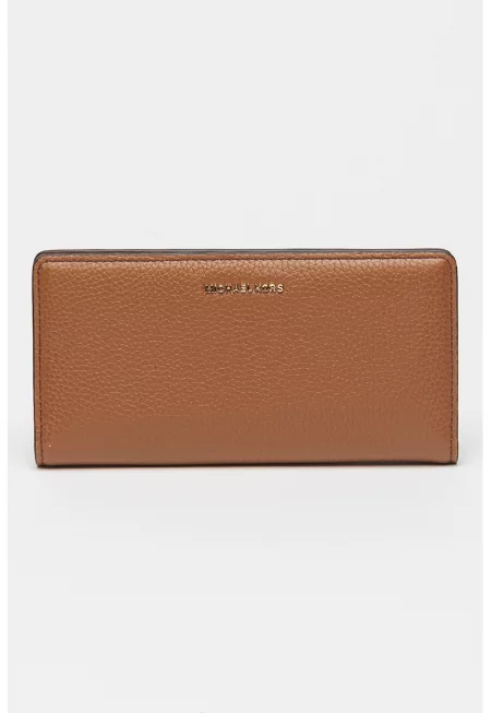 Кожен портфейл Bryant с релеф - Канелено кафяво