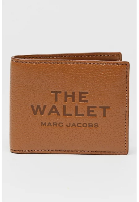 Кожен портфейл с прегъване - Карамел