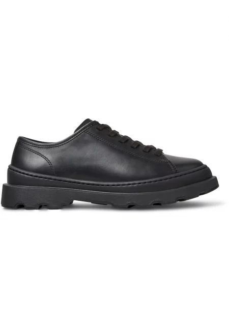 Масивни кожени обувки Brutus - Черен