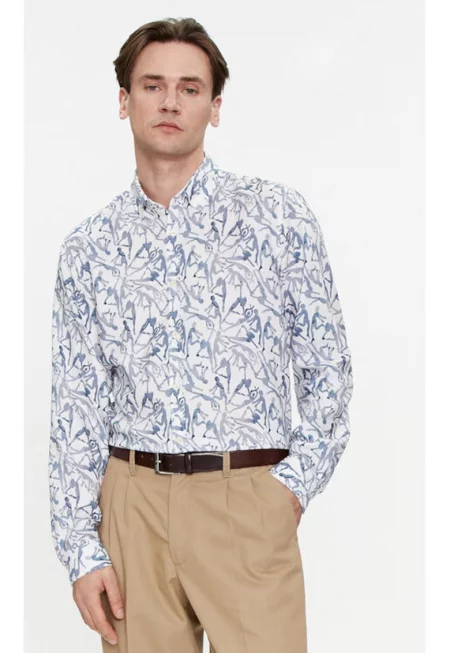 Мъжка риза -  303693473 - Лиосел - Бяла - Бял