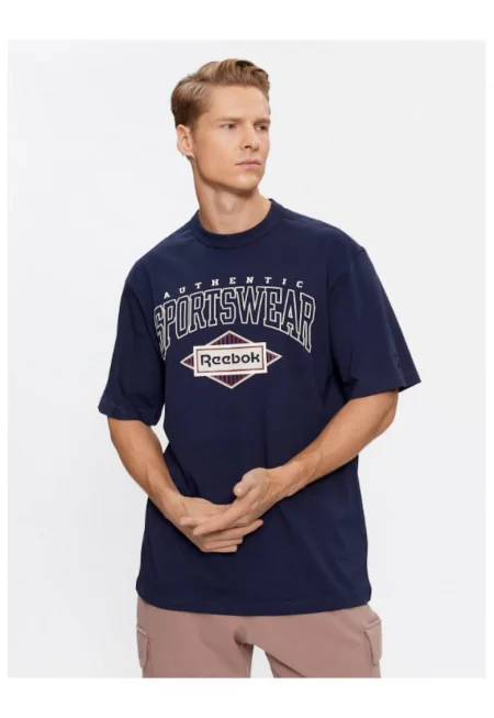 Мъжка тениска -  302536740 - Памук - Тъмносин