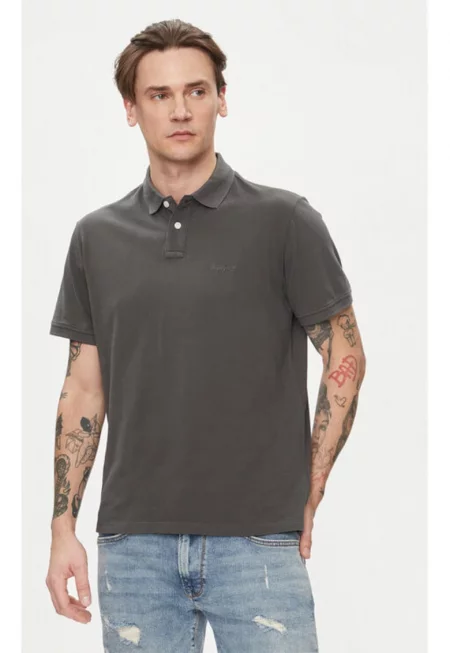 Мъжка тениска -  303664916 - Памук - Сива - Сив