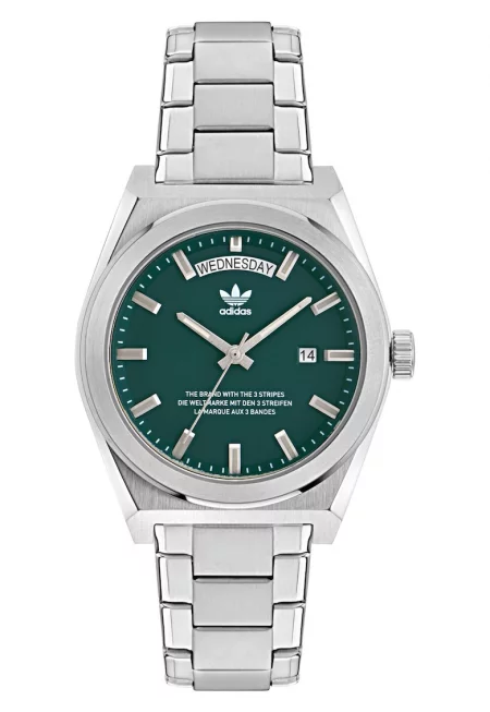 Мъжки часовник  кварцов - неръждаема стомана - водоустойчивост 5 ATM - сребрист