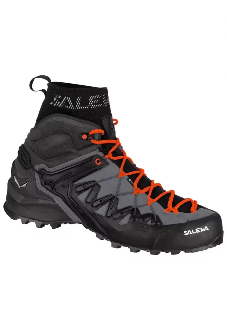 Мъжки спортни боти -  Естествена кожа - Сив/Черен - Черен