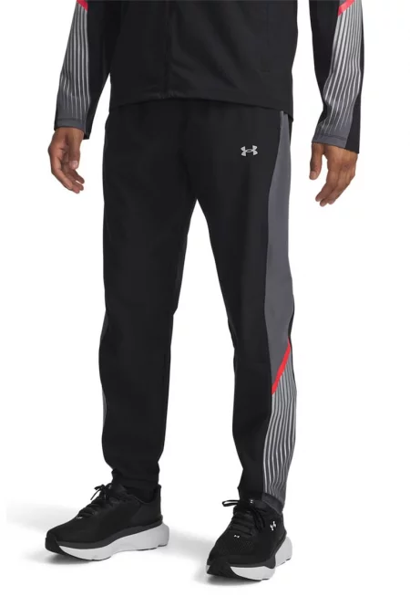 Непромокаем панталон за бягане Velociti - Бял/Черен/Tъмносив