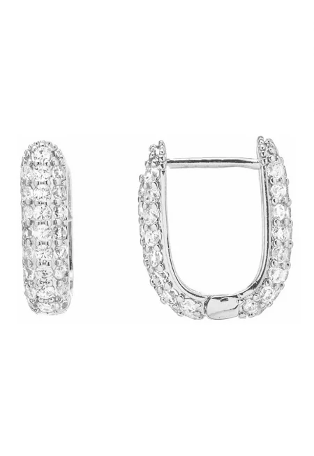 Обеци с циркони