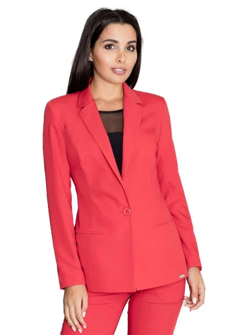 Официално дамско яке  Bleomour M562 Червено