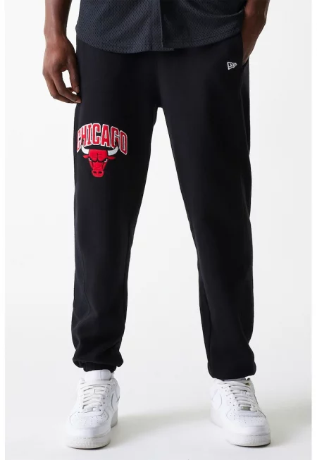 Памучен спортен панталон NBA Chicago Bulls - Червен/Черен