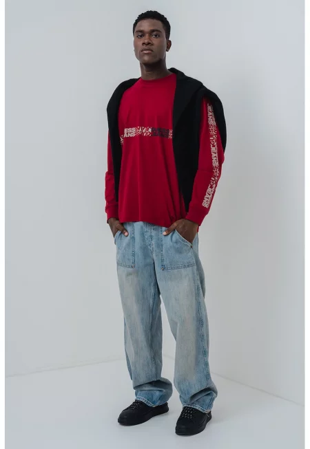 Памучна блуза с лого