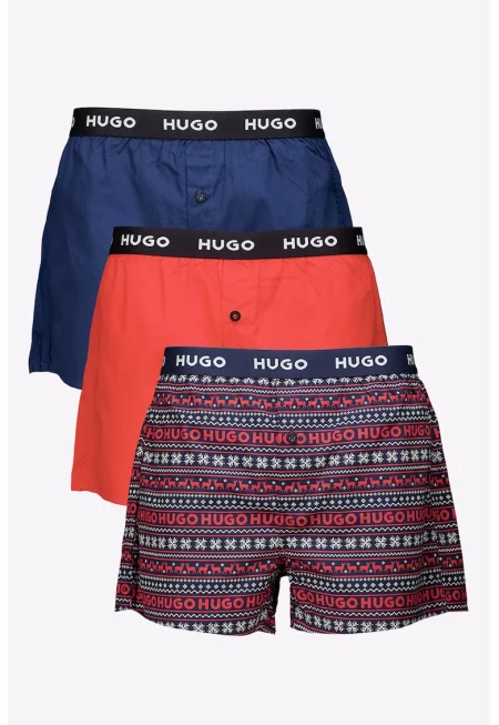 Памучни боксерки с лого на талията - 3 чифта