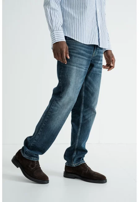 Прави дънки Denver със захабен ефект